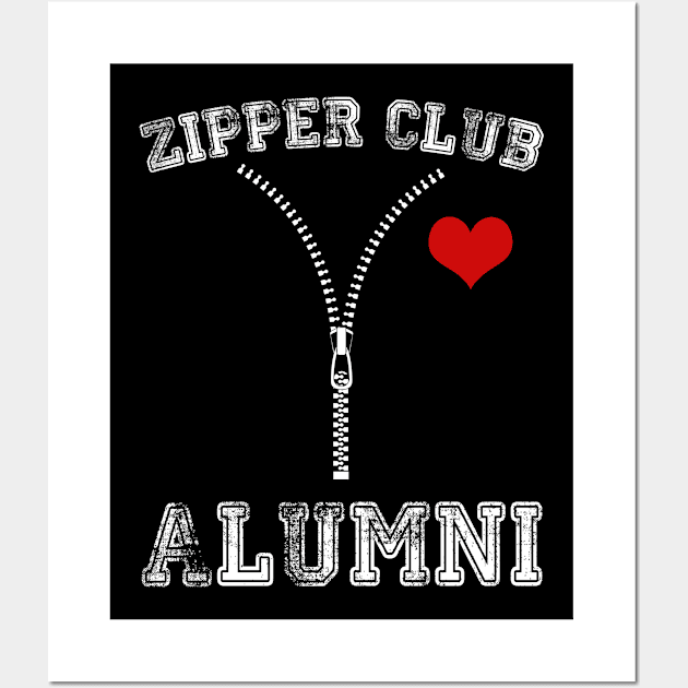 Zipper Club Alumni Open Heart Surgery Survivor Wall Art by TeeShirt_Expressive